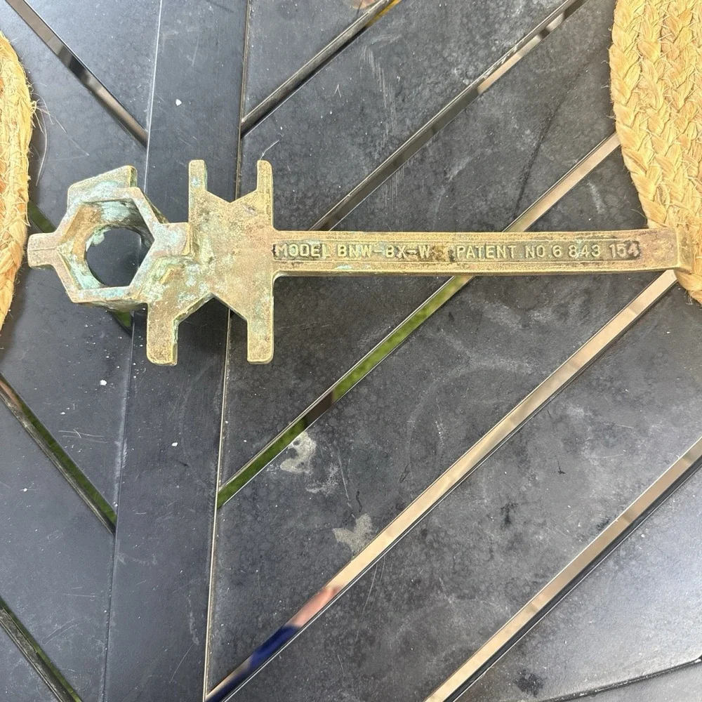Vestil BNW-BX-W Non Sparking Bronze Alloy Drum Bung Nut Wrench 12